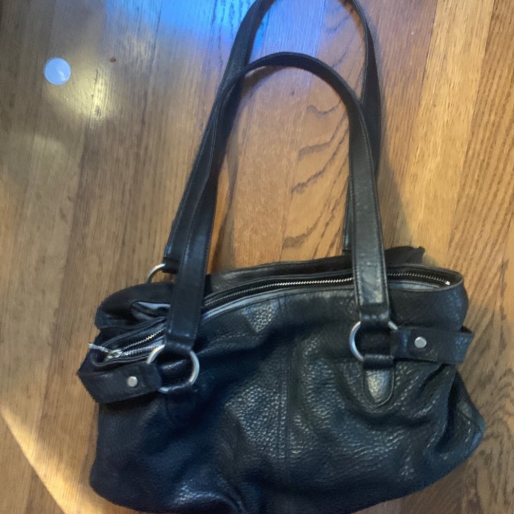 Christopher Kon pebbled leather shoulder bag black